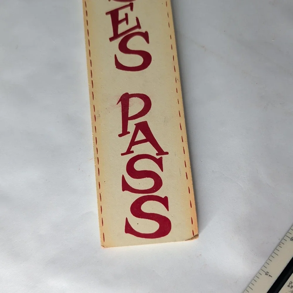 Wooden Nurses Pass Door Sign Red Apple Childrens Classroom School Hall Pass
